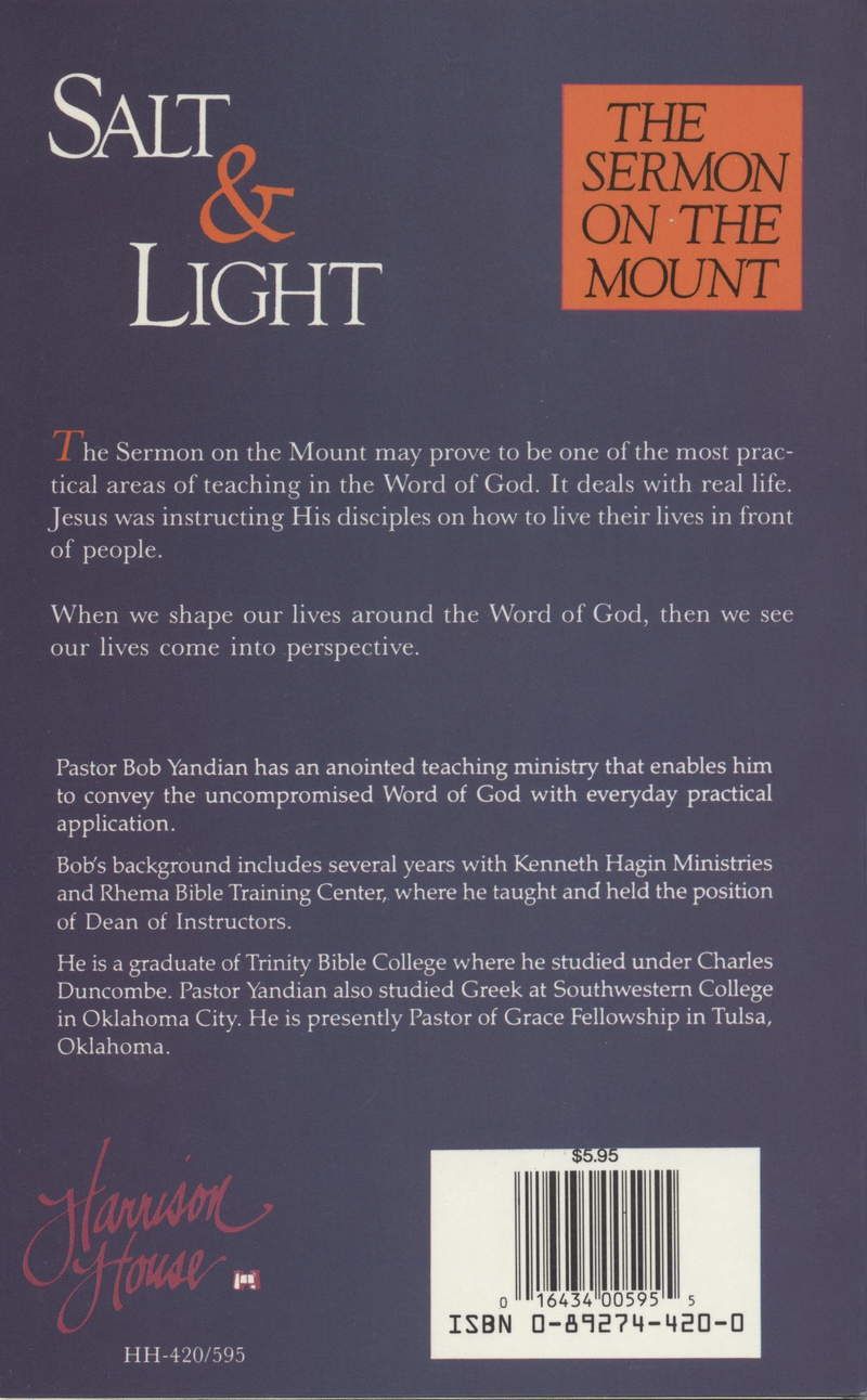 Englische Bücher - Bob Yandian: Salt & Light - The Sermon on the Mount