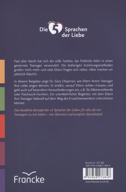 Gary Chapman: Die 5 Sprachen der Liebe für Teenager (2023)