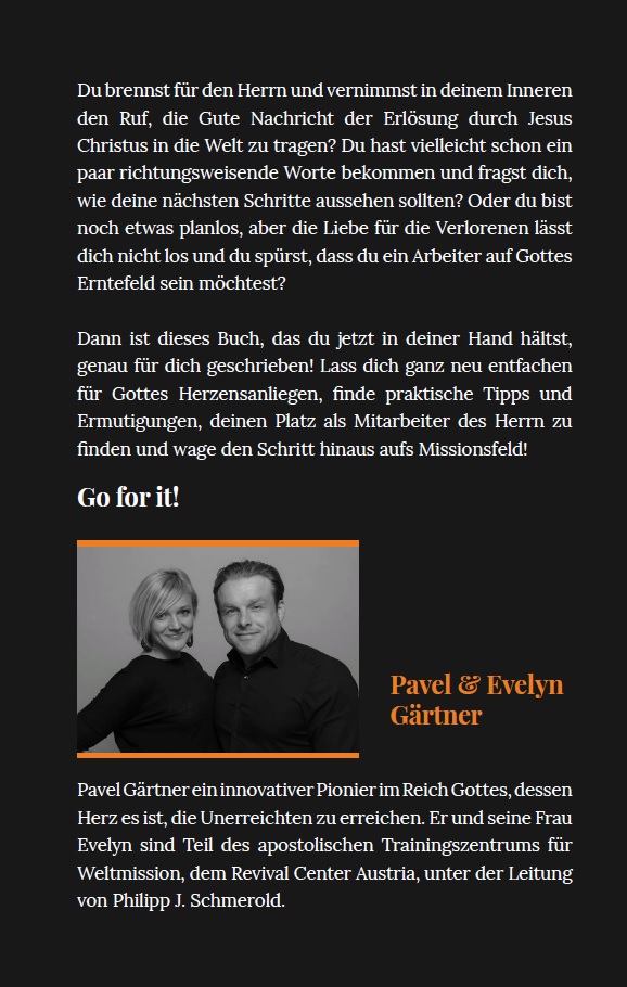 Pavel & Evelyn Gärtner: GO FOR IT - Tu es einfach!