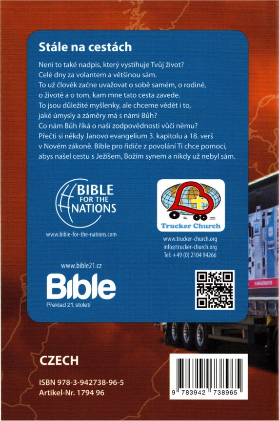 Trucker Bible - Bible pro Kamioňáky (Czech/tschechisch)