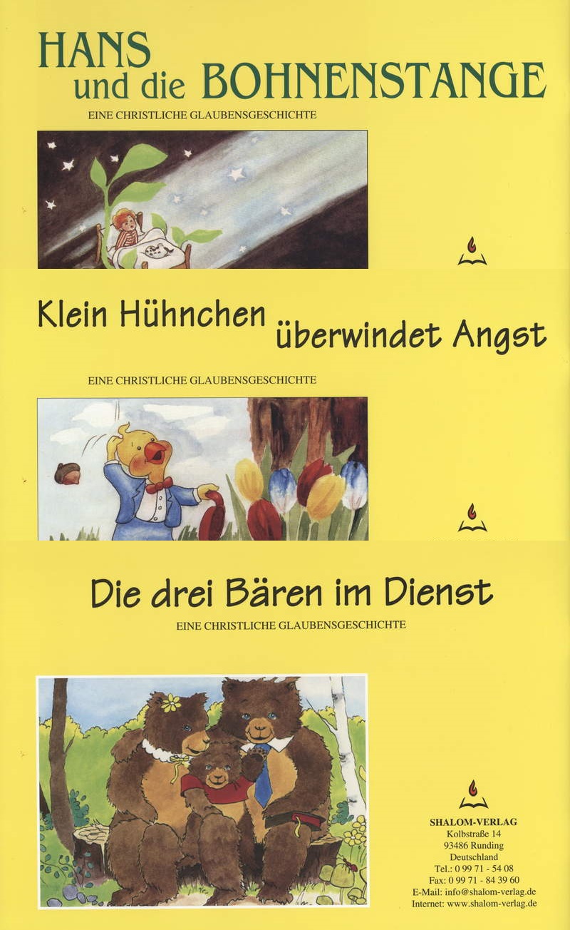 Beverly Capps: Die drei Bären im Dienst + Klein Hühnchen überwindet Angst + Hans und die Bohnenstange (Bundle 50%)