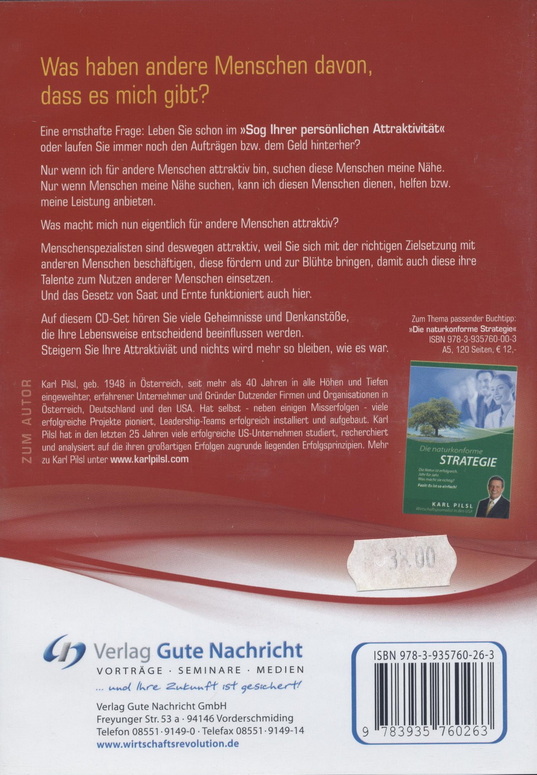 Karl Pilsl: Was haben andere Menschen davon, dass es mich gibt? (4 CDs)