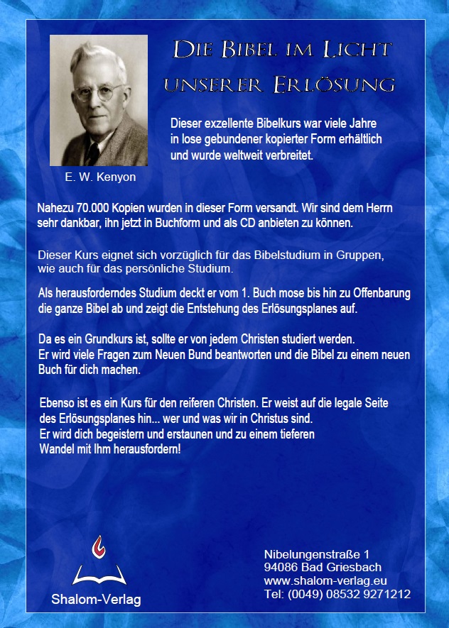 E.W. Kenyon: Die Bibel im Licht unserer Erlösung (MP3-3 CDs)