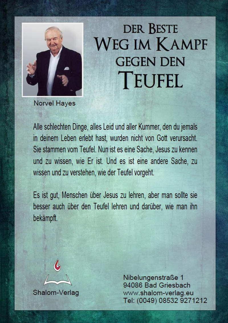Norvel Hayes: Der beste Weg im Kampf gegen den Teufel (MP3)