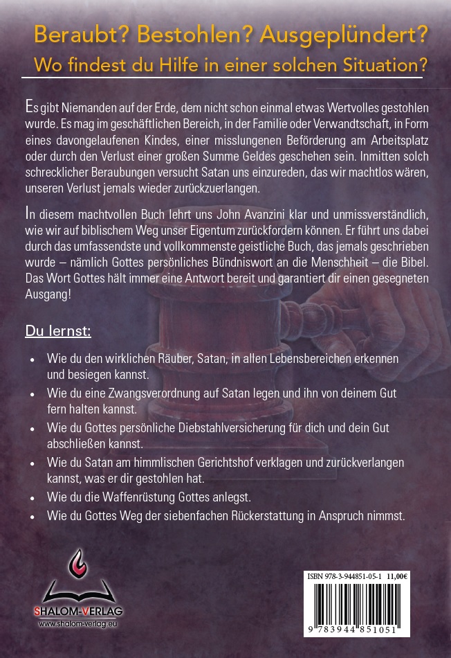 John Avanzini: Fordere dein gestohlenes Eigentum von Satan zurück
