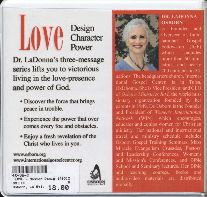 LaDonna C. Osborn: Love (3 CD´s Audio)