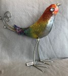 Geschenkartikel - Metall Figur Vogel " Col "