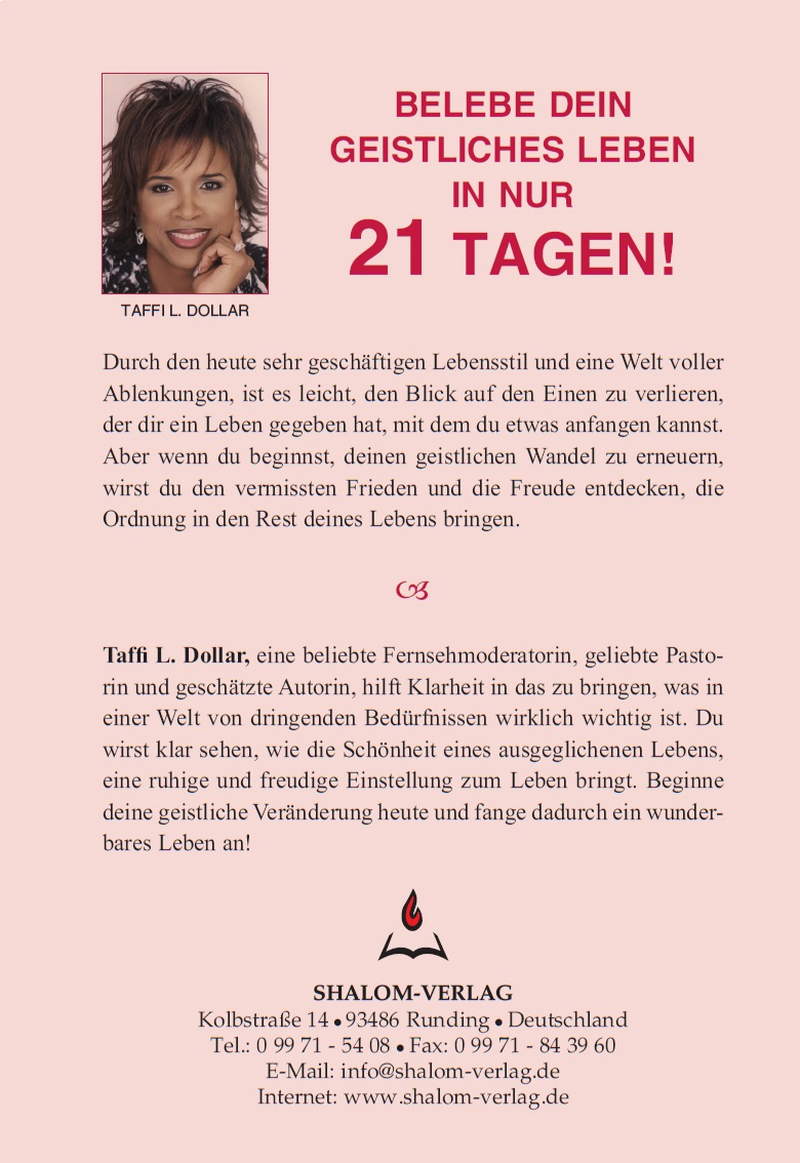 Taffi Dollar: Belebe dein geistliches Leben in 21 Tagen