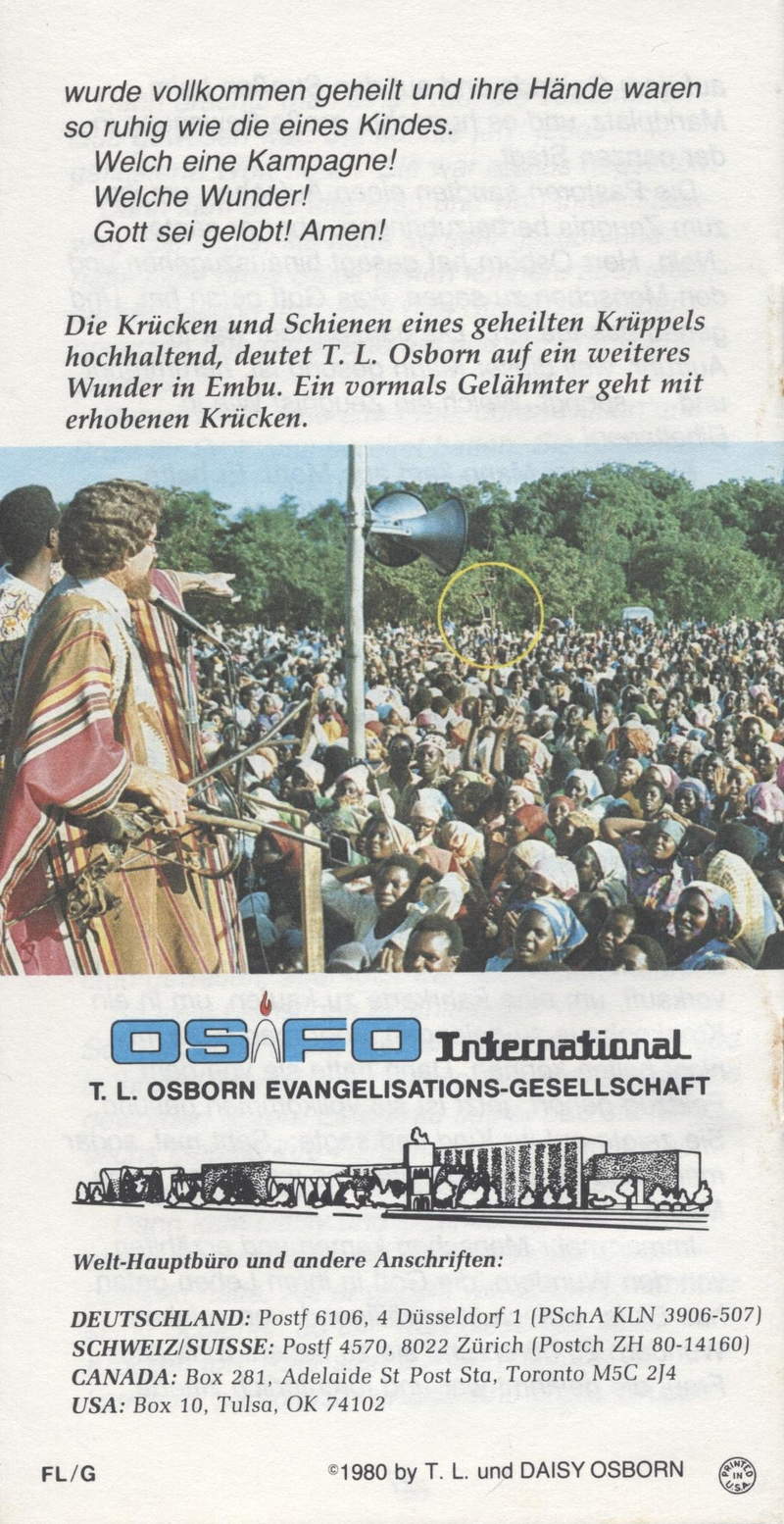 T.L. Osborn: Glaube, Hoffnung und Liebe (Traktat) (Gratis)