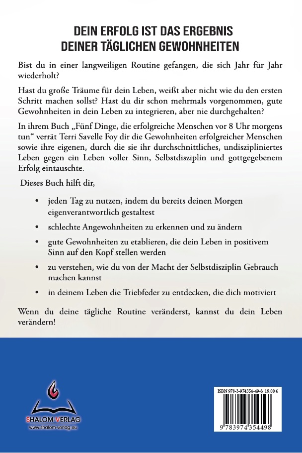 Terri Savelle Foy: 5 Dinge, die erfolgreiche Menschen vor 8 Uhr morgens tun
