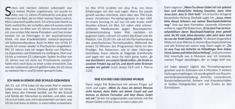 Weltweites Evangelium: Er gab mir neues Leben und heilte mich (Traktat)