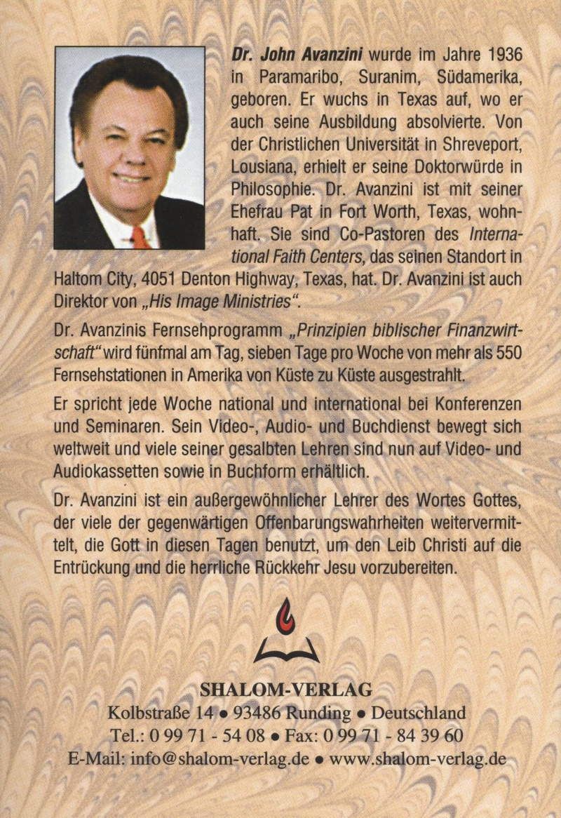 John Avanzini: Wie viel Geld ist genug?