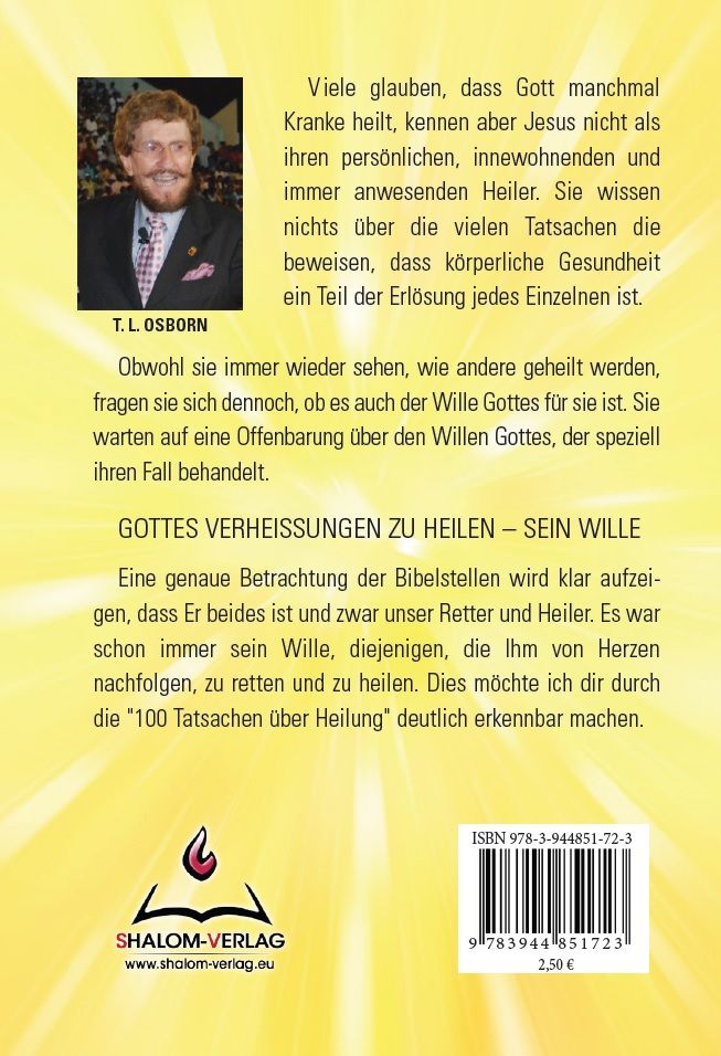 T.L. Osborn: 100 Tatsachen über Heilung