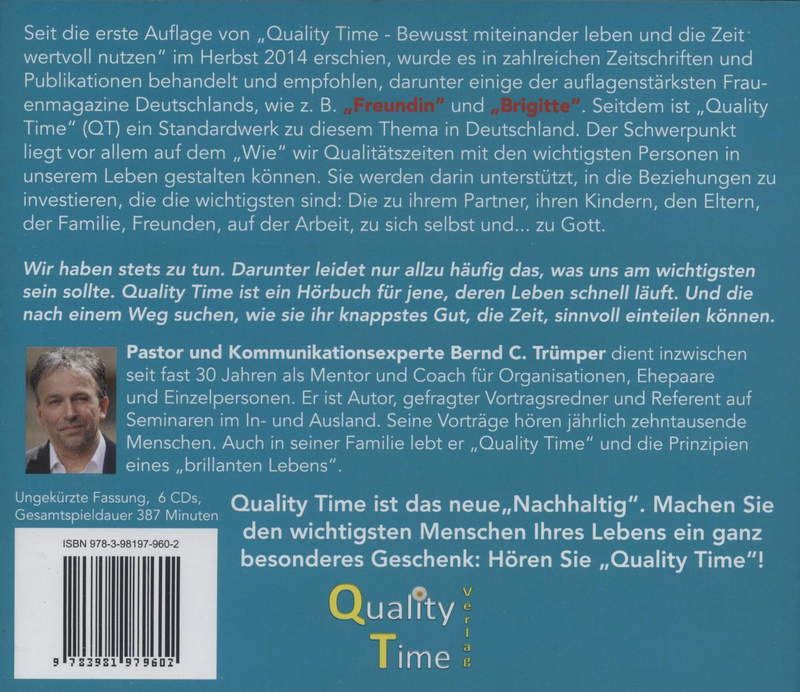 Bernd C. Trümper: Quality Time (CD)