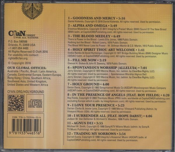 Musik CDs - Daniel Kolenda: Holy Ground (Musik-CD)