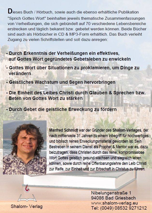 Manfred Schmidt: Bete Verheißungen! (4 CDs)