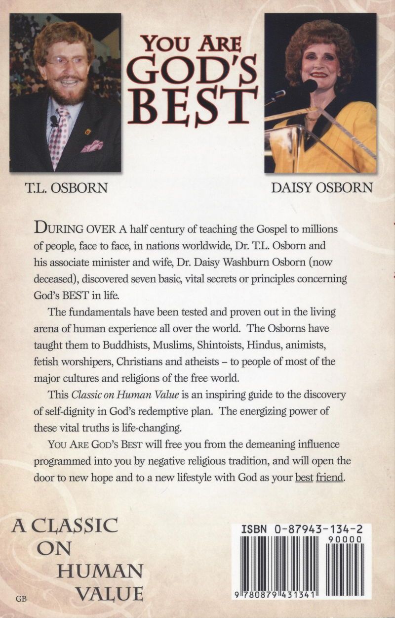 Englische Bücher - T.L. Osborn: You are God's Best!