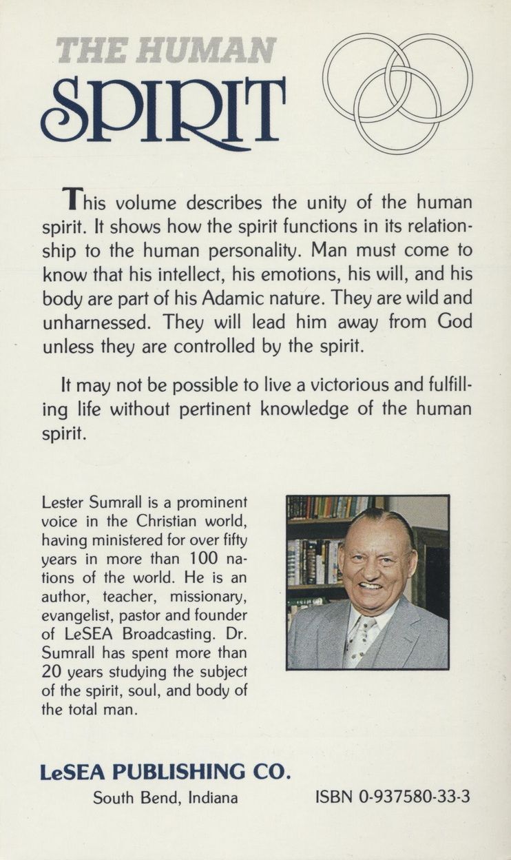 Englische Bücher - Lester Sumrall: The Total Man Series 4 - The Human Spirit