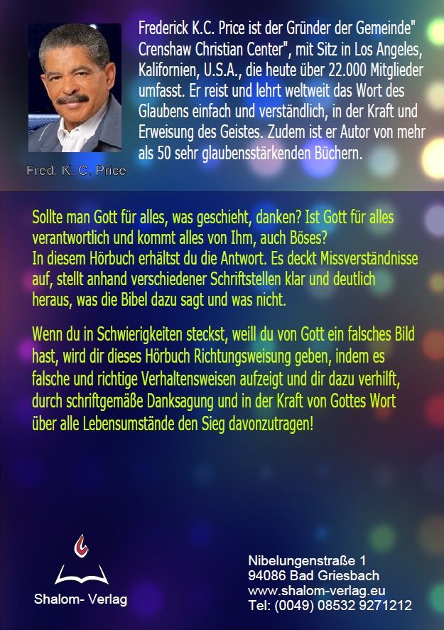 Frederick K.C. Price: Gott für alles danken? (MP3)