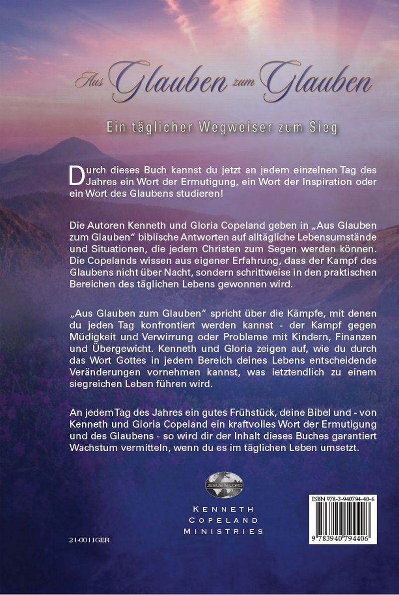 Kenneth & Gloria Copeland: Aus Glauben zum Glauben (Hardcover)