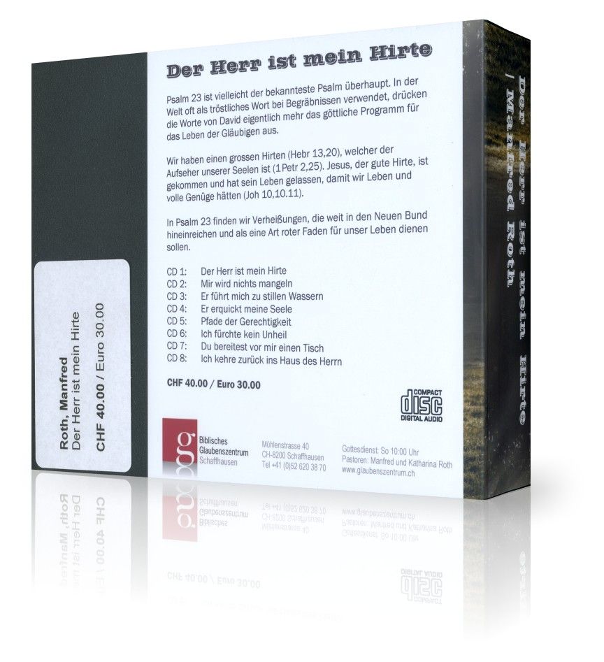 Predigten Deutsch - Manfred & Katharina Roth: Der Herr ist mein Hirte (8CDs)