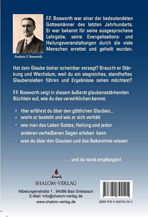 F.F. Bosworth: Biblischer Glaube empfängt
