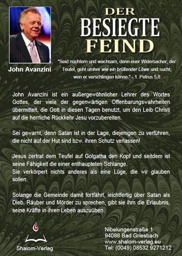 John Avanzini: Der besiegte Feind (1 CD)