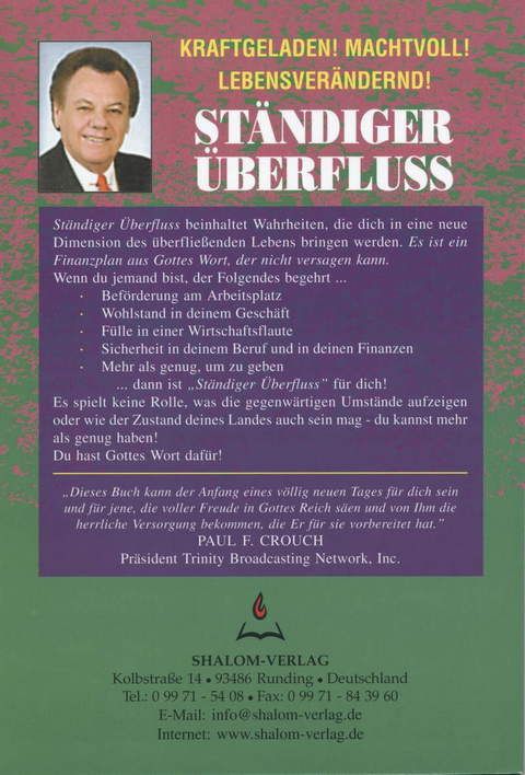 John Avanzini: Ständiger Überfluss (Rabattangebot 4 Stk + 1 Gratis)