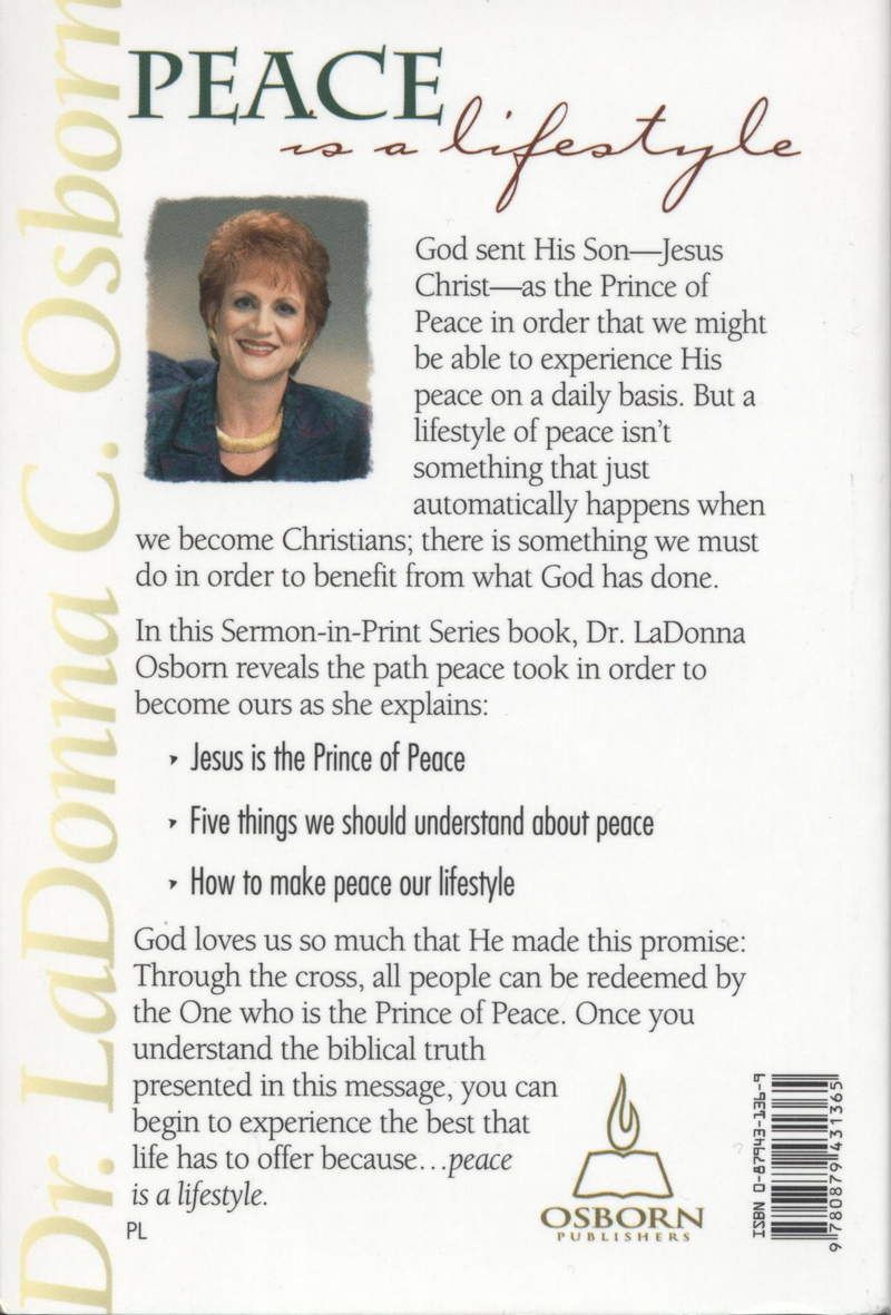 Englische Bücher - LaDonna C. Osborn: Peace is a Lifestyle