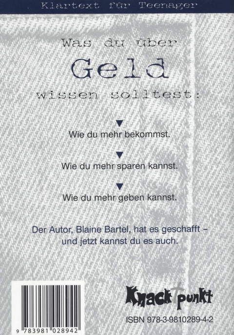 Blaine Bartel: Finanzen