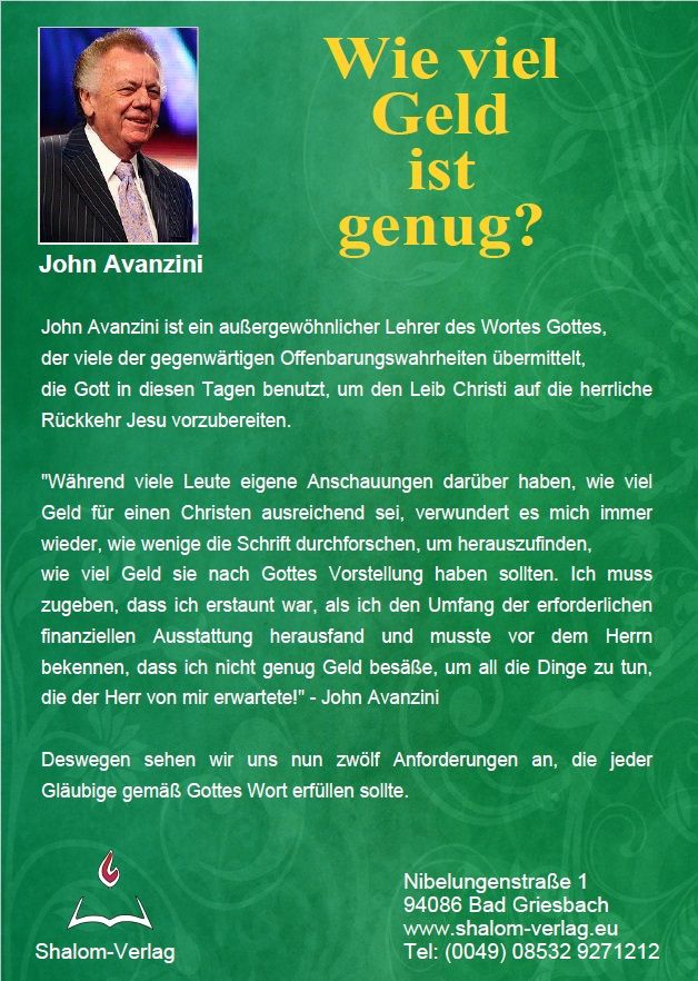 John Avanzini: Wie viel Geld ist genug? (1 CD)