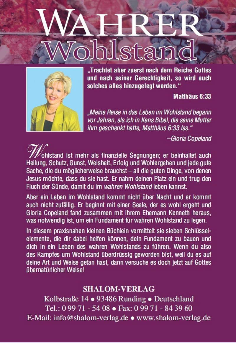 Gloria Copeland: Wahrer Wohlstand