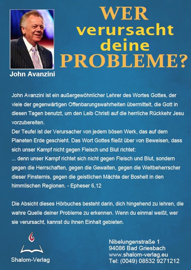 John Avanzini: Wer verursacht deine Probleme? (1 CD)