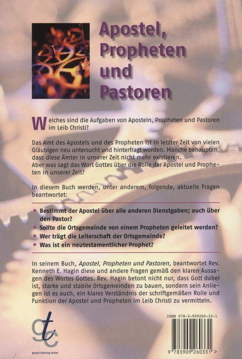 Kenneth E. Hagin: Apostel, Propheten und Pastoren