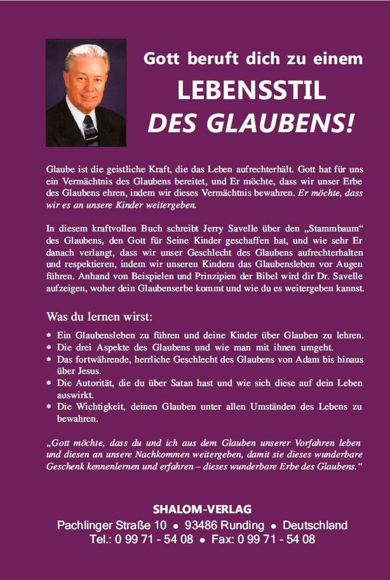 Jerry Savelle: Ehre dein Erbe des Glaubens