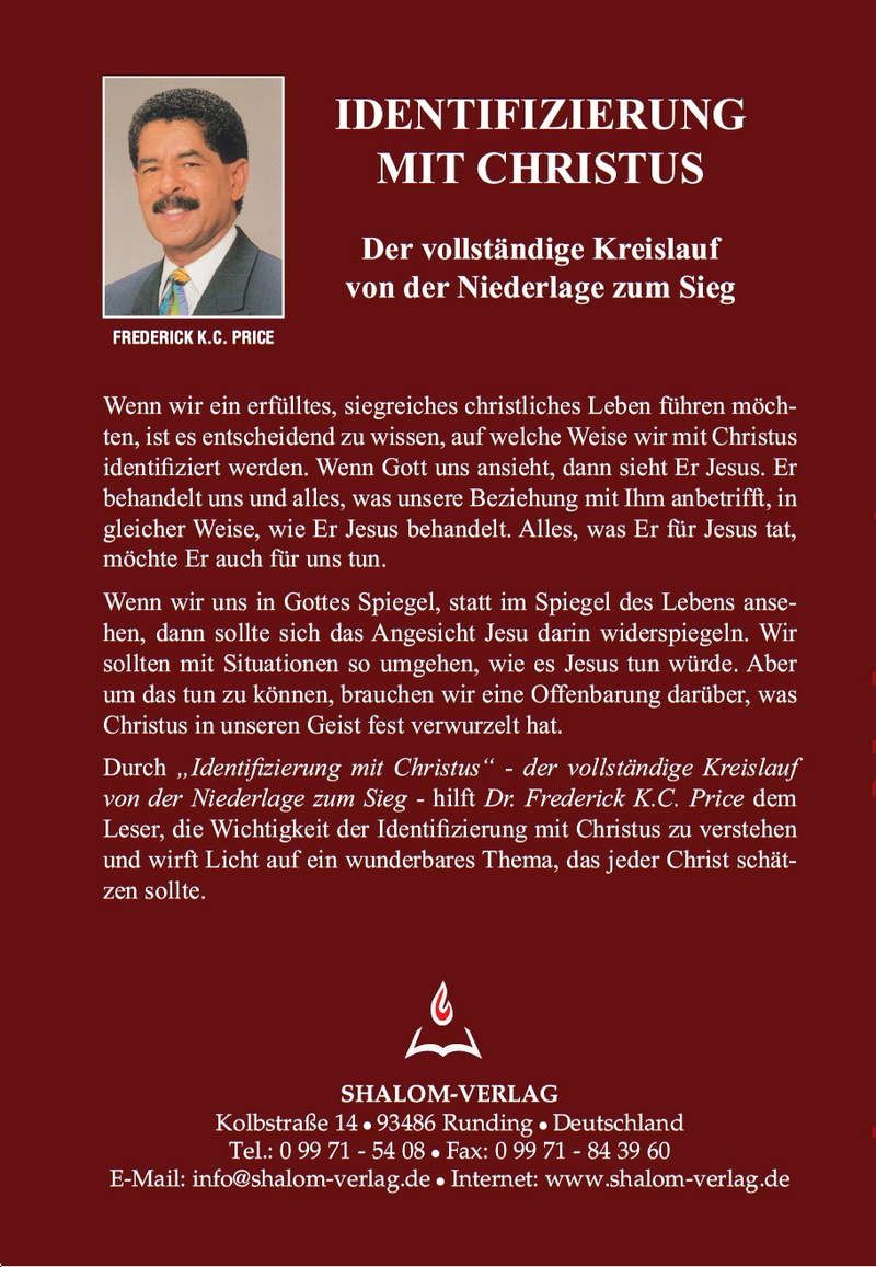 Frederick K.C. Price: Identifizierung mit Christus