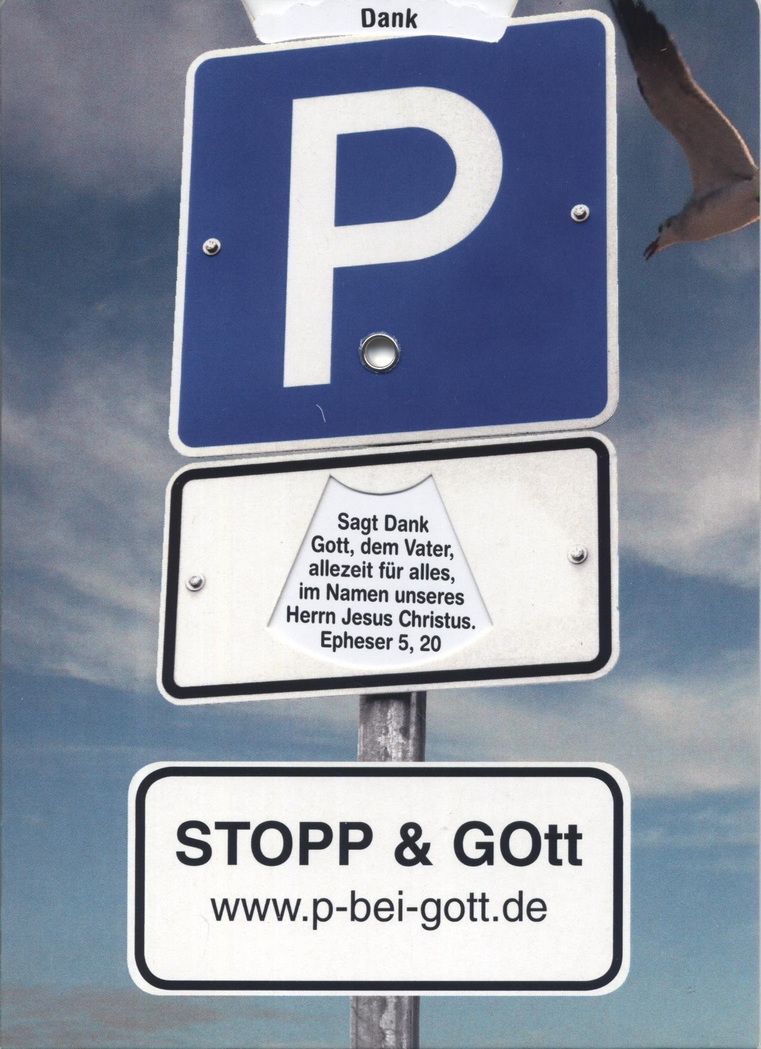 Parkuhr: STOPP & GOTT