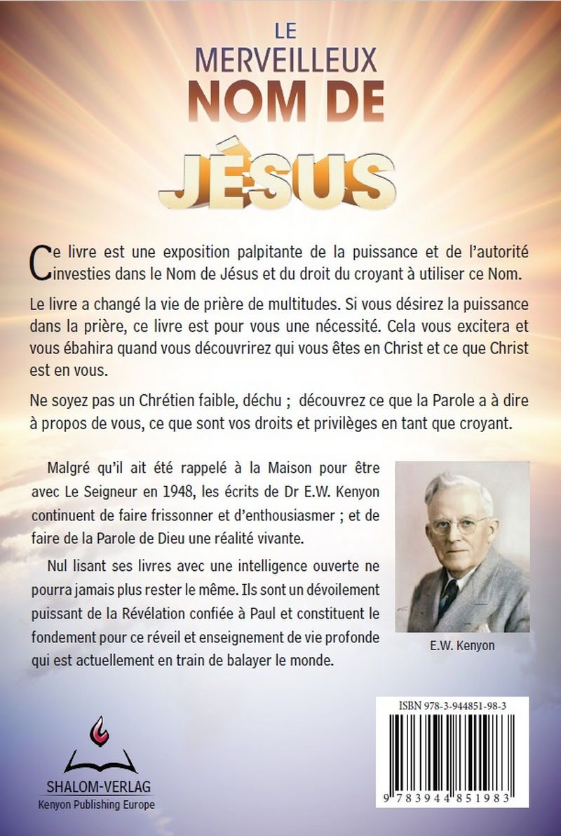 Französisch - E.W. Kenyon: Le Merveilleux Nom de Jésus
