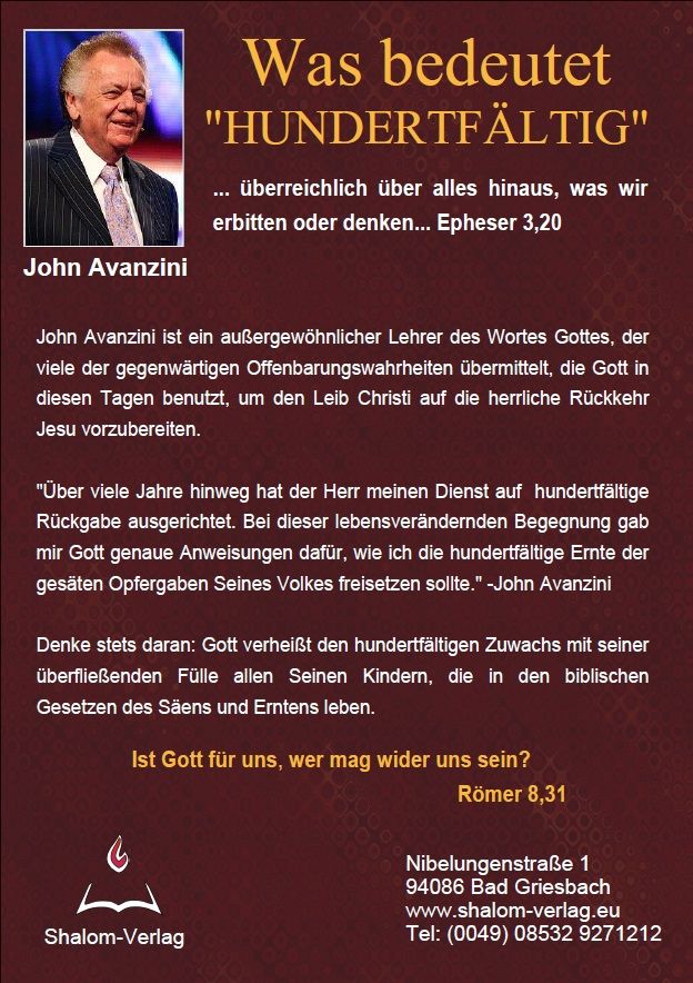 John Avanzini: Was bedeutet Hunderfältig? (1 CD)