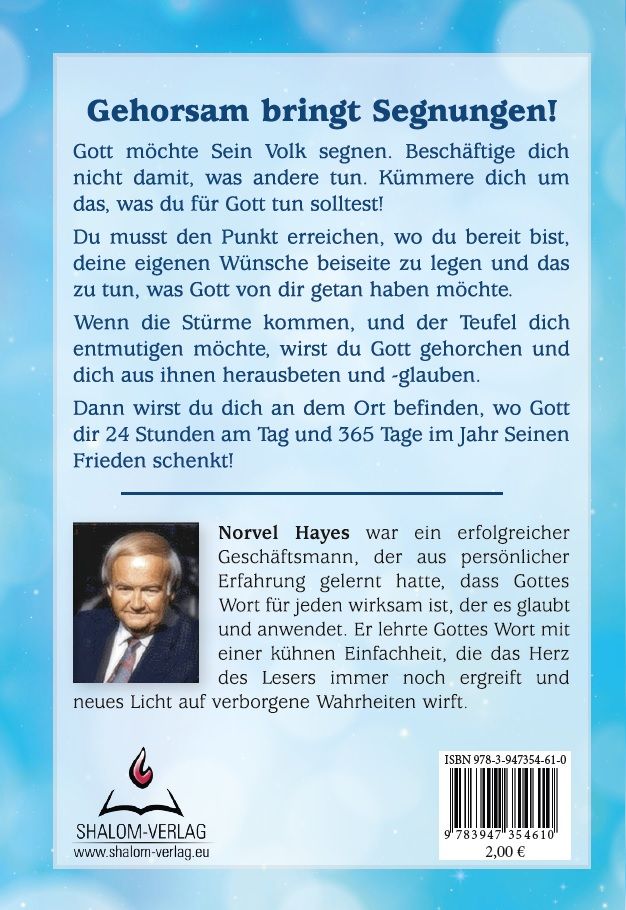 Norvel Hayes: Der Segen des Gehorsams