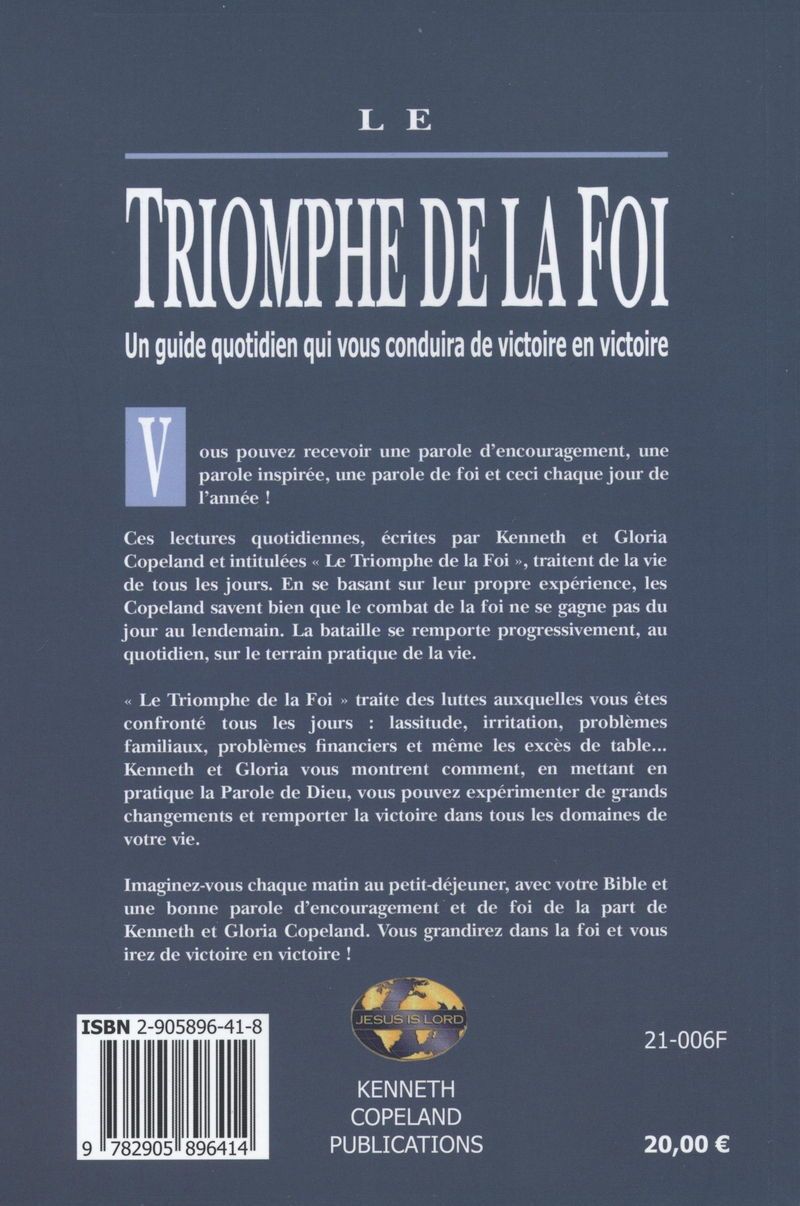 Französisch - K. & G. Copeland: Le Triomphe de la Foi