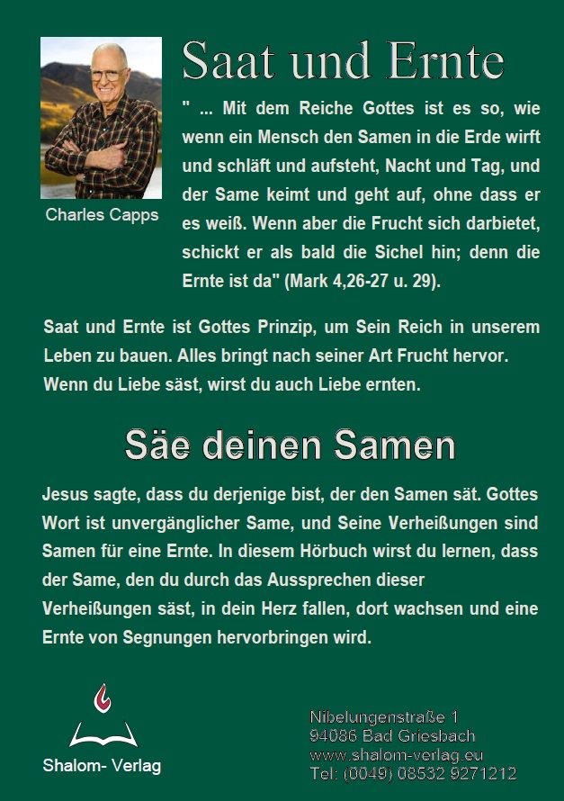Charles Capps: Saat und Ernte (MP3)