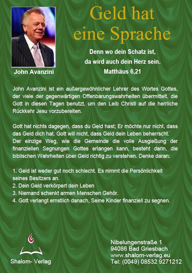 John Avanzini: Geld hat eine Sprache (MP3)