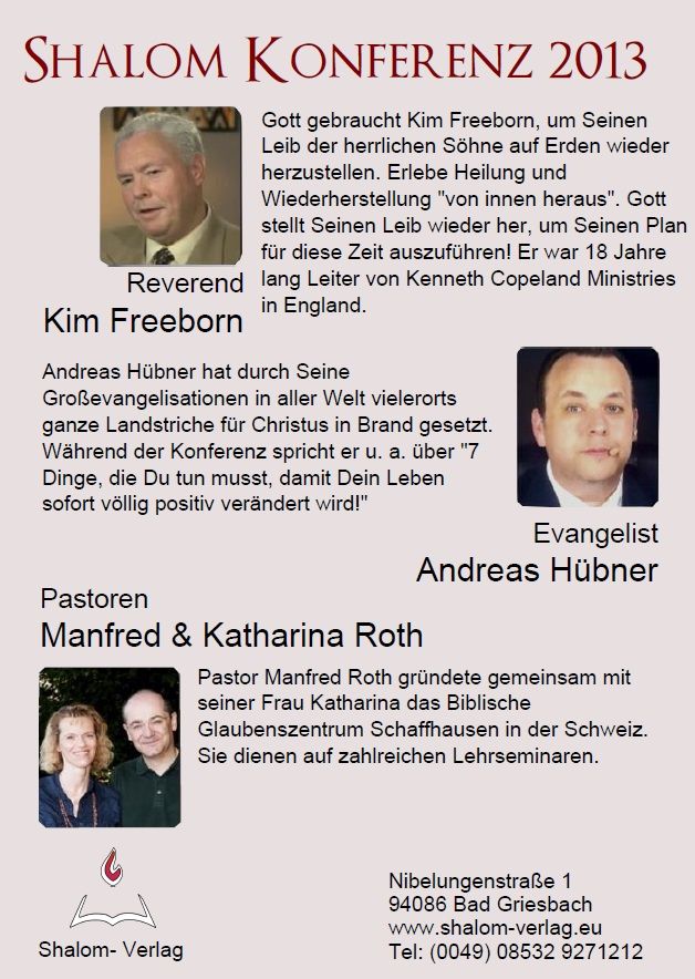 1. Shalom-Konferenz (MP3-CD)