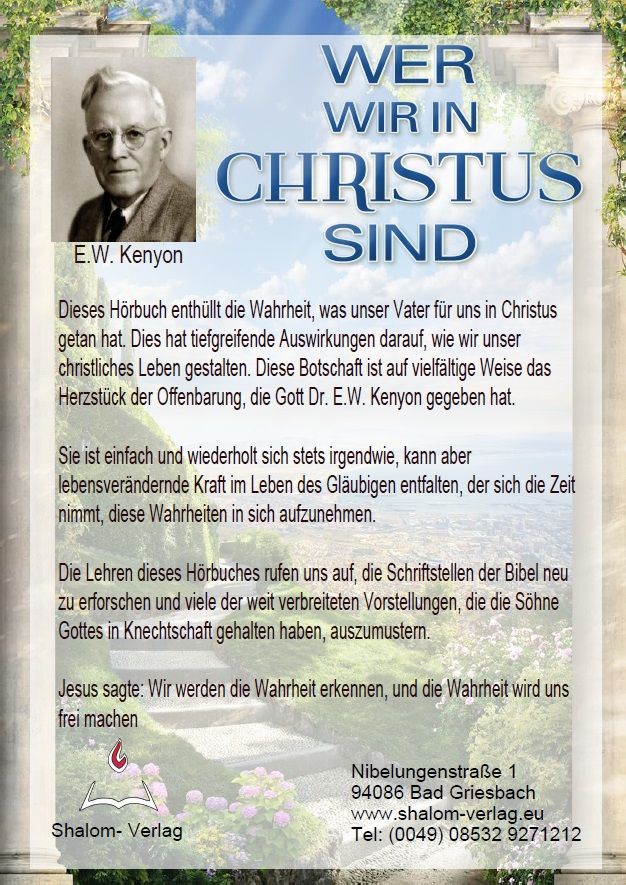E.W. Kenyon: Wer wir in Christus sind (MP3-1 CD)