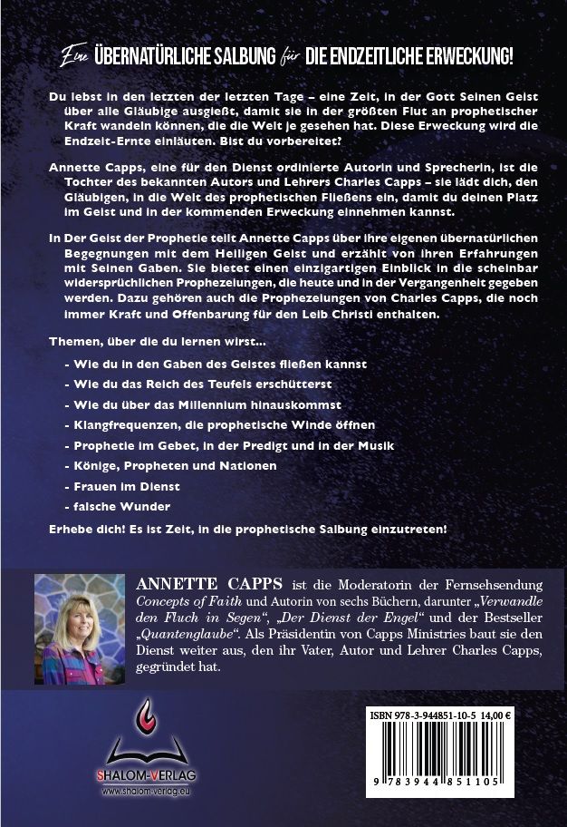 Neuerscheinungen - Büchersortiment - Annette Capps: Der Geist der Prophetie