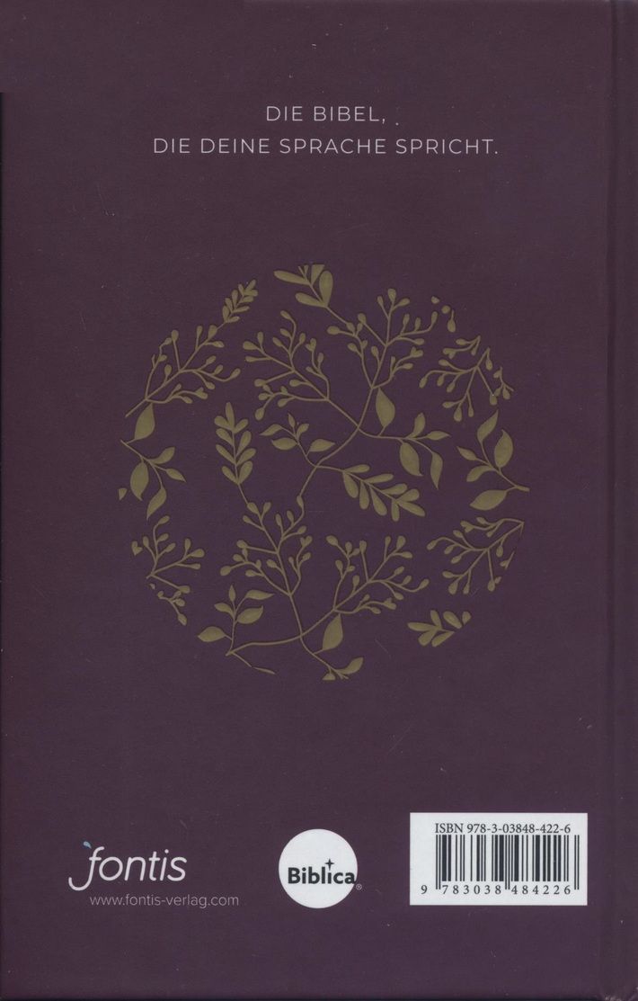 Bibeln - Hoffnung für alle. Die Bibel. - "Golden Leaves / Purple Edition"