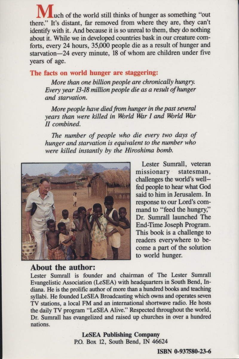 Englische Bücher - Lester Sumrall: The dark Hole of World Hunger - and the Christian Solution