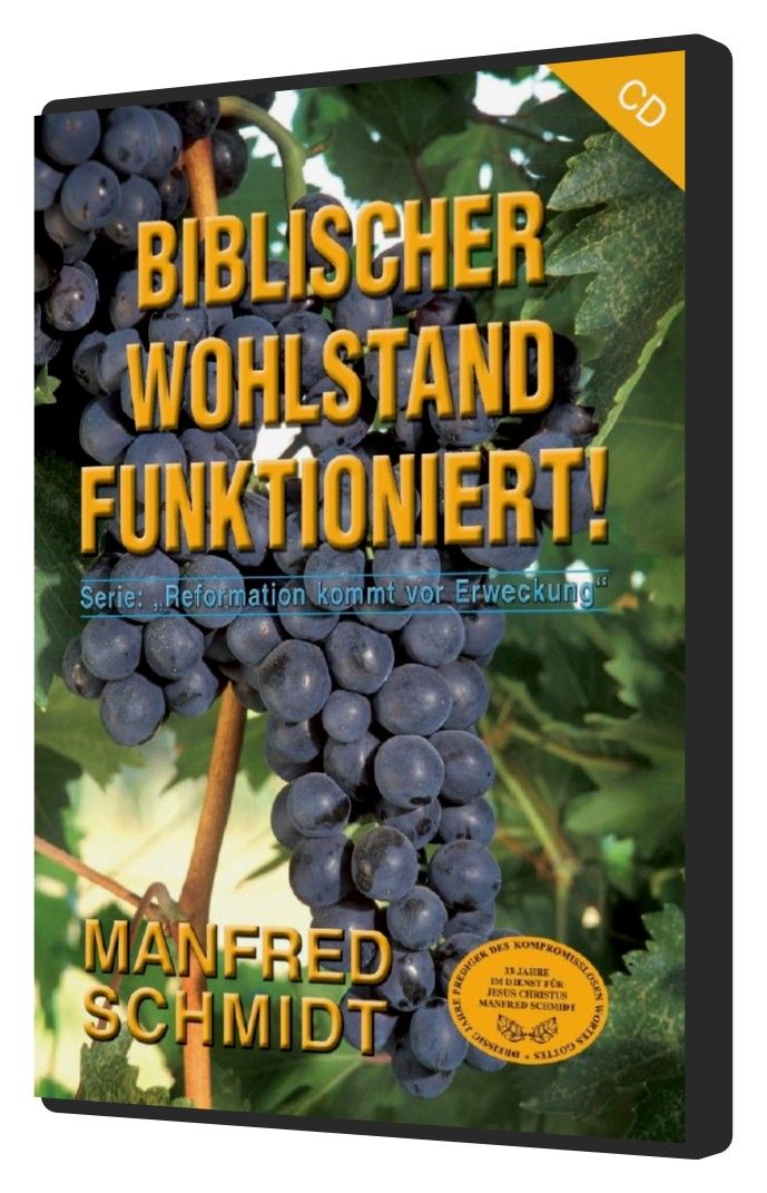 Manfred Schmidt: Biblischer Wohlstand funktioniert! (4 CDs)
