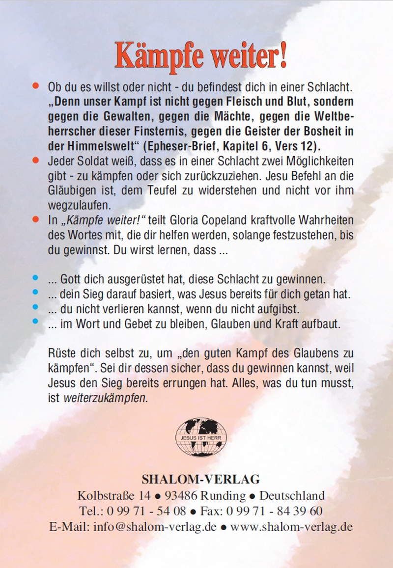 Gloria Copeland: Kämpfe weiter!